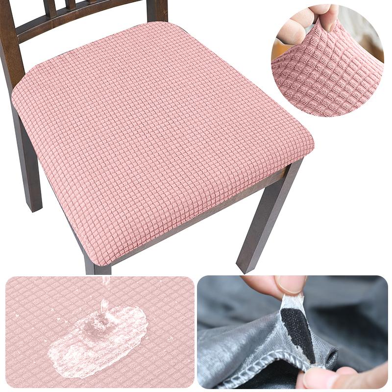 Real Waterproof Chair Cover Stretch Dining Room Seat Covers Chair Cheap Washable Jacquard Chair Covers For Home Hotel Kitchen