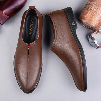 2024 Skórzane męskie buty Casual Luxury Włoskie miękkie męskie mokasyny Ręcznie robione mokasyny Męskie oddychające wsuwane buty żeglarskie Buty Oxford