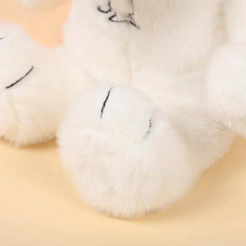 New Breathing Soothing Snoopy White Dog Plush Doll Sleeping Companion Music And Light Doll Sensory Stuffed Toys Kid Gift