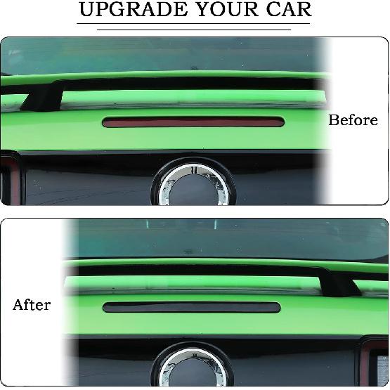 RT-TCZ Exalted 3rd Brake Light Cover Guard Trim Frame Bezels Decoration Accessories for Ford Mustang 2010-2014(Black)