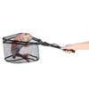 Portable Aluminum Alloy Telescopic Foldng Fishing Landing Net Pole Rubber Handle (40cm)