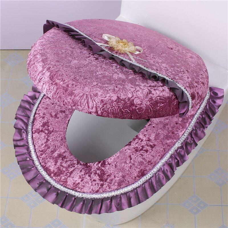 Two-piece toilet seat cushion set Four-season toilet cover Two-piece toilet cover