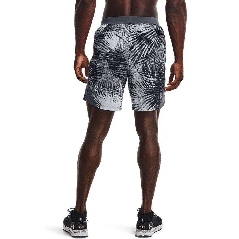 Under Armour 7 Inch Camouflage Running Shorts Men Shorts Gray 1361495-013