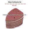 Velvet Triangular Sandpaper, 140x90mm, 5-Hole, Non-Standard Flocked, Hot-Selling for Foreign Trade