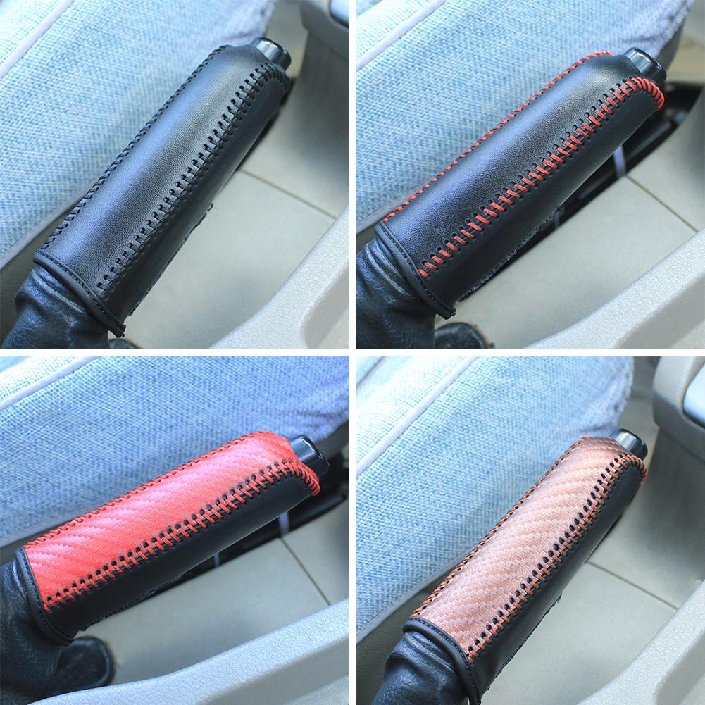 Carbon Fiber Håndbrems Deksel Beskyttende Hylse Håndbremsbeskyttelse for Ford Focus 2012-2018 tilbehør