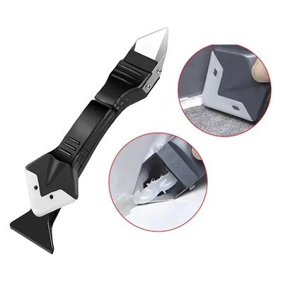 Spatulă de cusut pentru frumusețe unghiulară Instrument de cusut pentru frumusețe 5 în 1 Racletă din silicon Lipici pentru îndepărtarea calafătului Cuțit Lipici Instrument pentru îndepărtarea mucegaiului de podea