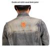 Xintang Men's Heavyweight Gradient Denim Jacket - 2024 Retro Workwear Edition