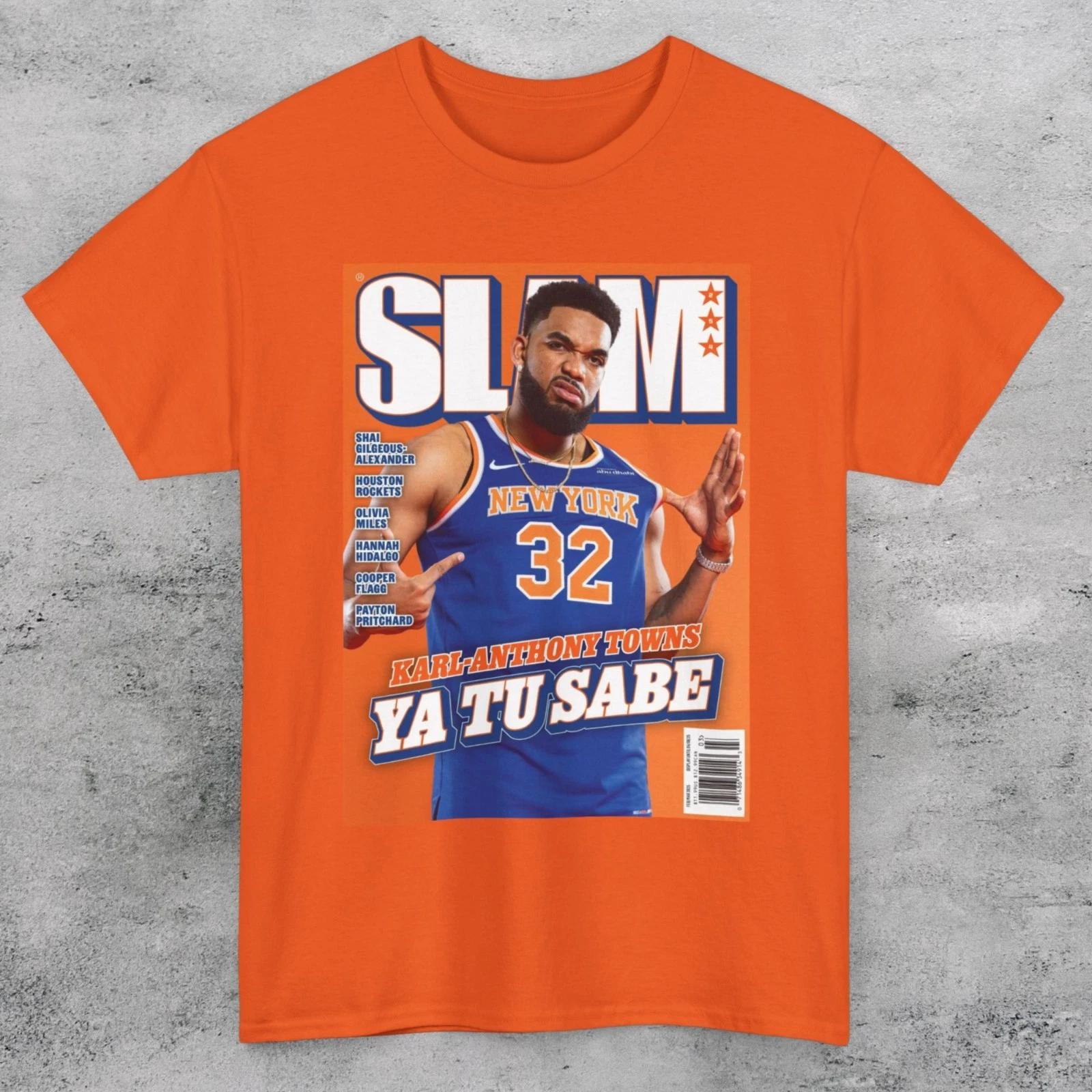 KARL ANTHONY TOWNS Knicks Slam Cover Unisex T Shirt S