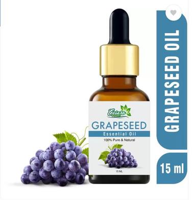 Cesaro Organics Grapeseed Oil -15 Ml -100% Pure , Cold Pressed Oil for Skin, Hair & Nail Care  (15 Ml)