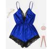 Fashion Women Sexy Lingerie Girl V-neck Lace Splice Bodysuit Sleepwear Bodydoll