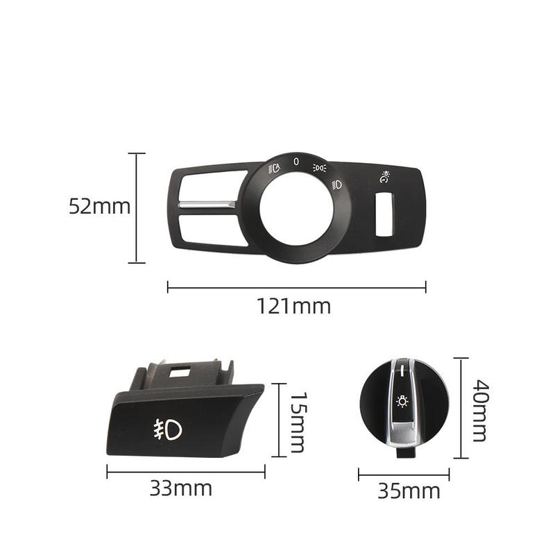 New Car Front Headlight Switch Rotation Button For BMW 5 7 Series F10 F07 F02 Head Light Lamp Switch Control Konb Button Cover