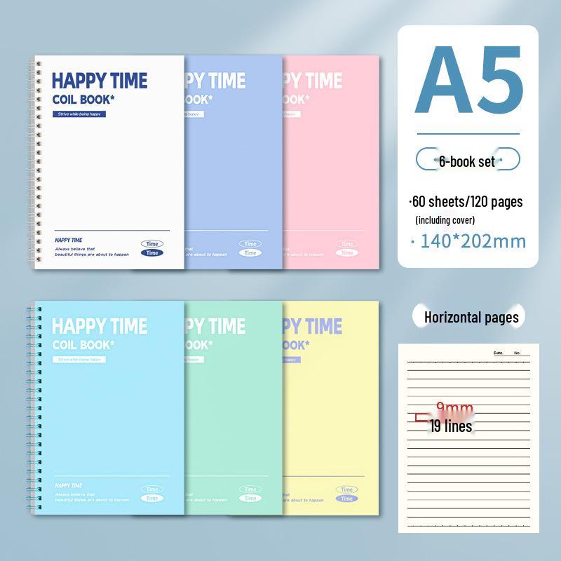 Coil-Bound B5 Notebook: Simple, High-Value for College & Junior High Students