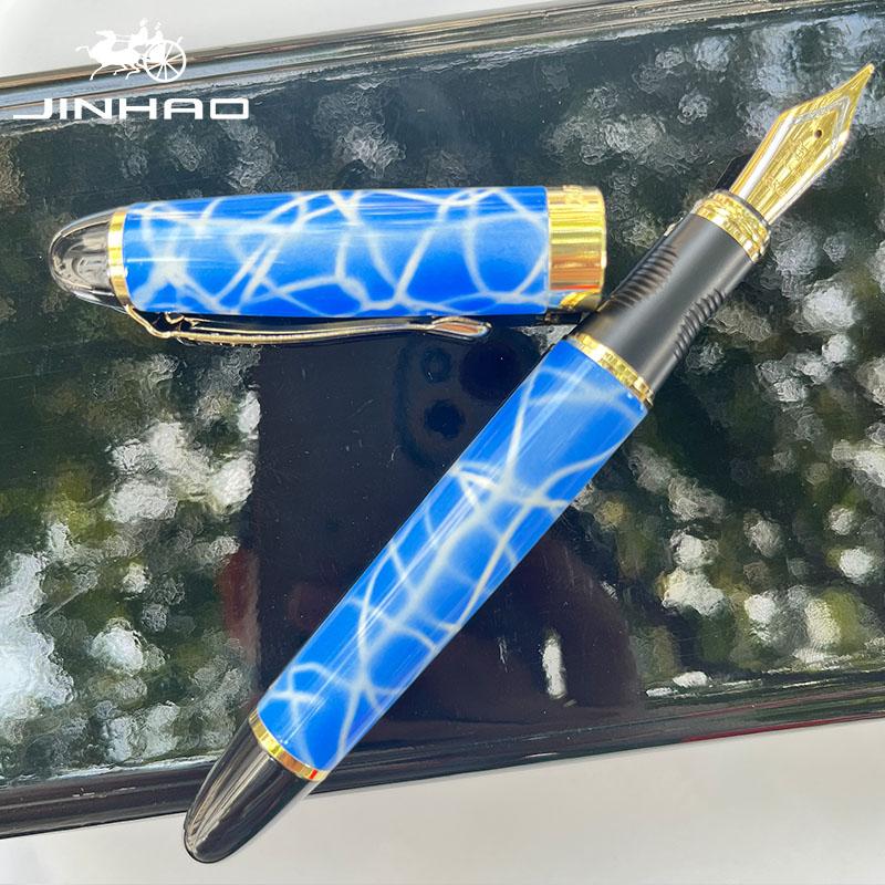 1 PCS 450 High End Business Souvenir Gift Royal Blue Metal Calligraphy Pen