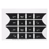 6Sheets Black A/C Central Control Button Stickers  for Mercedes Benz 2007-2014
