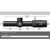 DISCOVERYOPT LHD 1-6X24FIR SFP LPVO Riflescope Fiber Reticle With Ultra Bright Dot Scope For .223 AR15 .308