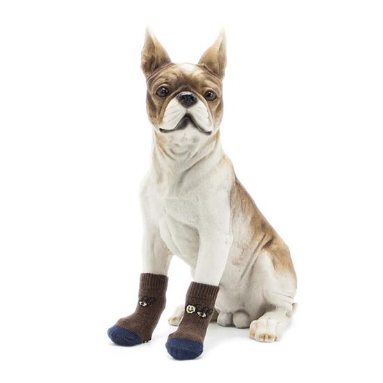 4Pcs Pet Socks Anti-Slip Comfortable Elastic Dog Shoes Winter Soft Warm Pet Paw Protector Pet Supplies