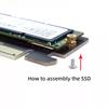 NGFF M Anahtar NVMe AHCI SSD M.2 NGFF 2280'den PCI-E 3.0 PCI Express 4.0 Masaüstü Anakart 1x Dikey Adaptör