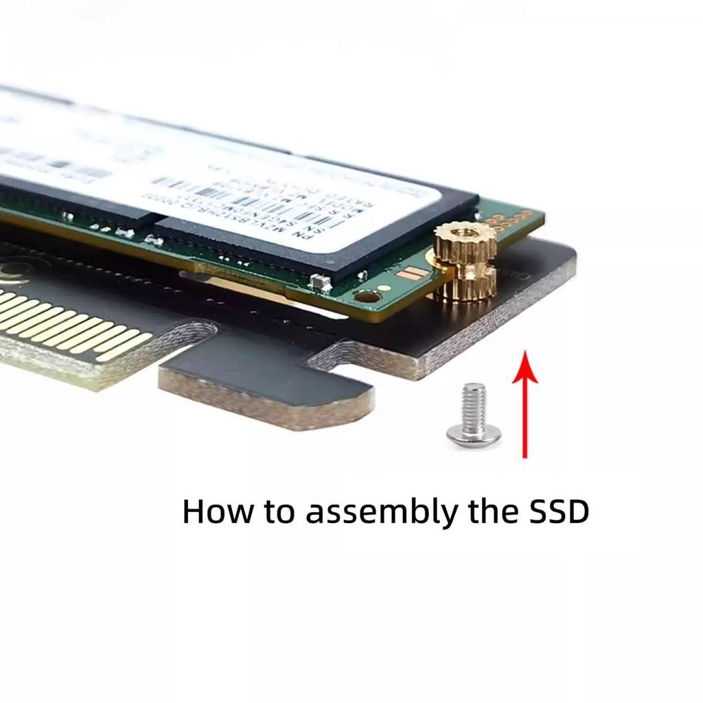 NGFF M Anahtar NVMe AHCI SSD M.2 NGFF 2280'den PCI-E 3.0 PCI Express 4.0 Masaüstü Anakart 1x Dikey Adaptör