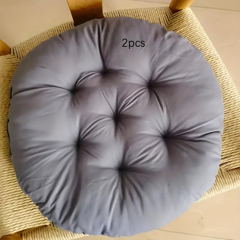 

Thickened Round Chair Cushions 2pcs, Seat Pad for Office Garden Living Room Tatami, Hand Washable, All-Season Gift Chair Cushion