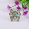 Butterfly Ring, 925 Sterling Silver Ring, Kingman Turquoise Handmade Ring, Gemstone Ring, Birthday Ring, Native American Ring