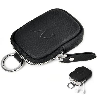 Mini Coin Initial Embossed Earphone Earphone Headphone Storage PU Small Zipper Key Handheld Pouch Pouch, Purse, Case, Pouch, Bag, Leather, Makeup,