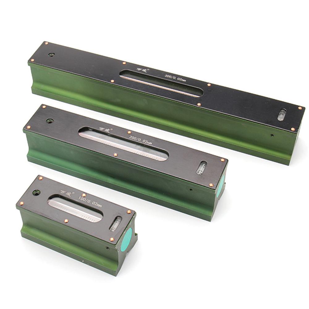 New 1PCS High Precision 0.02mm 100mm/150mm/200mm Industrial Level Mechanical Bar Level Spirit Level Instrument Measuring Tool