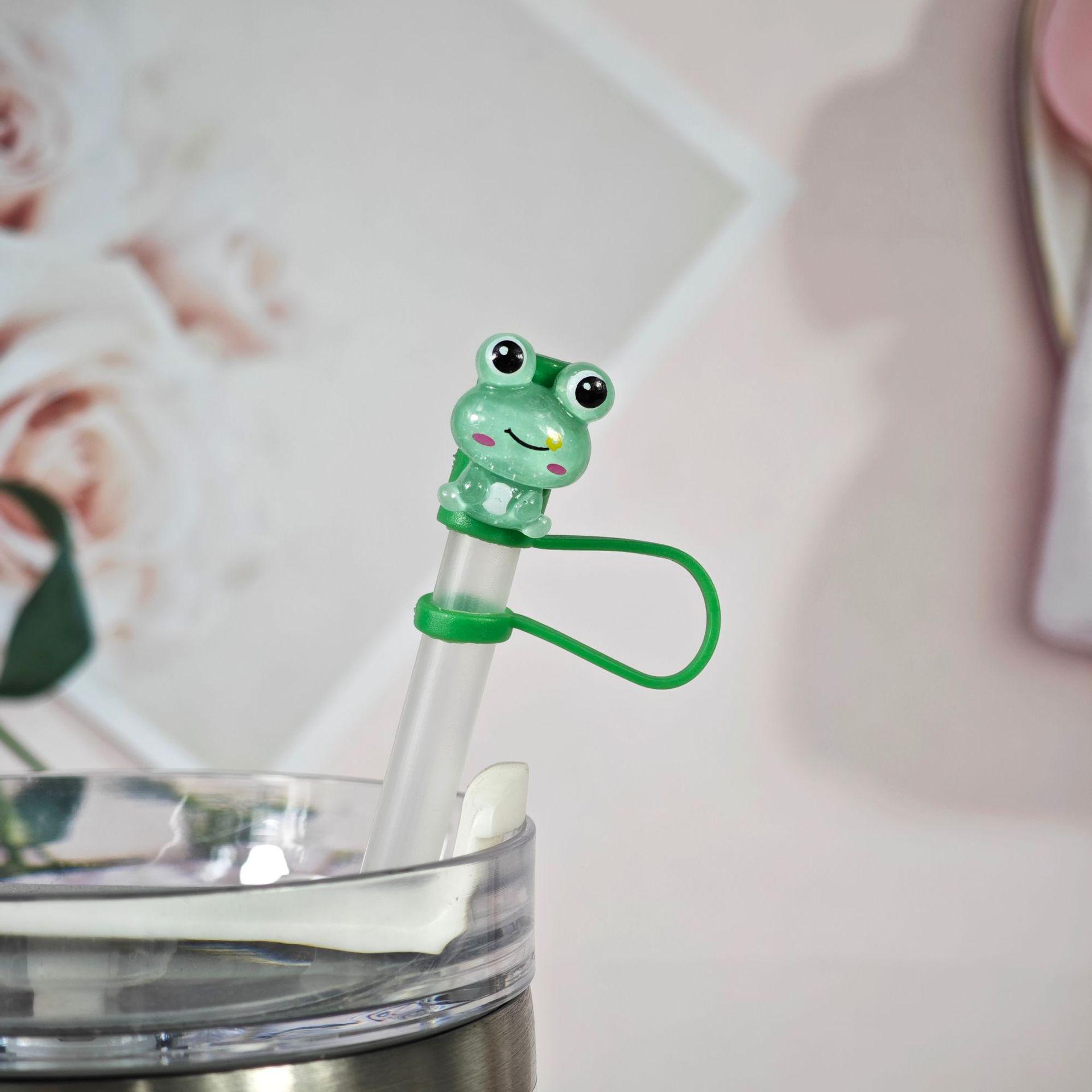 

Resin Frog Straw Cap, 10mm Dust Plug, PVC Soft Rubber Protective Cover 8mm