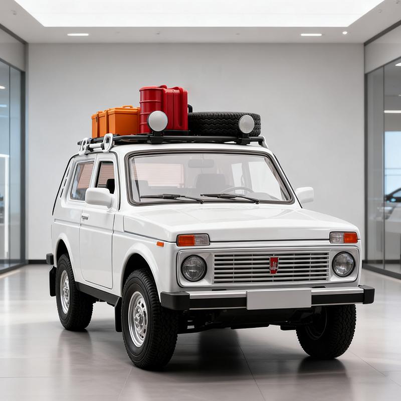 1/24 Russian LADA NIVA WILD VERSION Alloy Model Car Toy Diecasts Metal Casting Sound and Light Car Toys for Children Vehicle