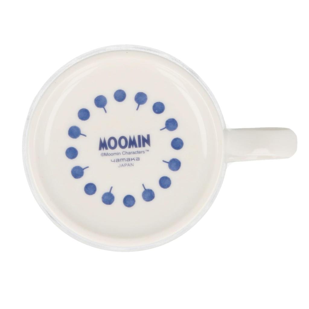 MOOMIN "Blue Flora" Mug, Approx. 260ml, Leaf Design, Nordic Style, Moomin Merchandise, Mother's Day Gift, Made In Japan, MM7003-11
