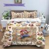 Mario Jumping Action Duvet Cover & Pillowcases, Mario Fan Vibrant Bedding, Perfect Gift.chl