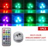 LED Car Interior Ambient Light Decoration Wireless Adhesive Bicycle Tail Light Auto Roof Atmosphere Lamp Diamond Diving Light