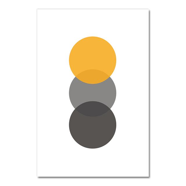 Modern Style Coloful Geometry Image Wall Art Prints Triangle Rectangle Canvas Paintings Home Decor Poster Workingroom No Frame