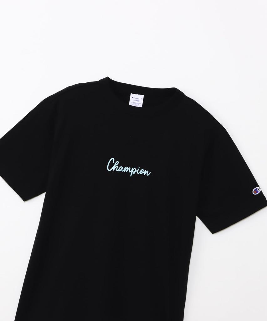 Champion Short Sleeve USA Crew Graphic Logo Men's T-Shirt, Basic, Black, 100% Cotton, Print, Neck, Print, C3-B341