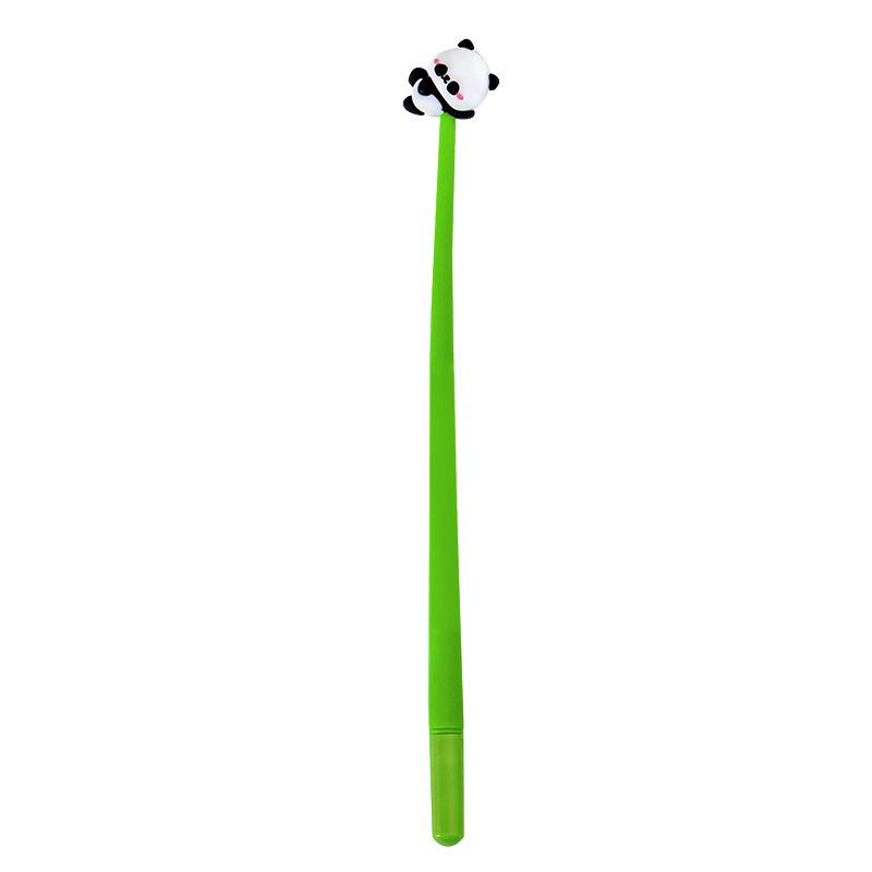 Cartoon Panda Silicone Pen - Cute Shaking Signature & Exam Pen for Students