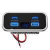 4 Portlu 12V Karavan USB Priz 76W Çift PD3.0 Type-C Hızlı Şarj & QC3.0 Panel Duvar Montajlı Şarj Cihazı Adaptörü Deniz Aracı Otobüs ATV Kamyon için