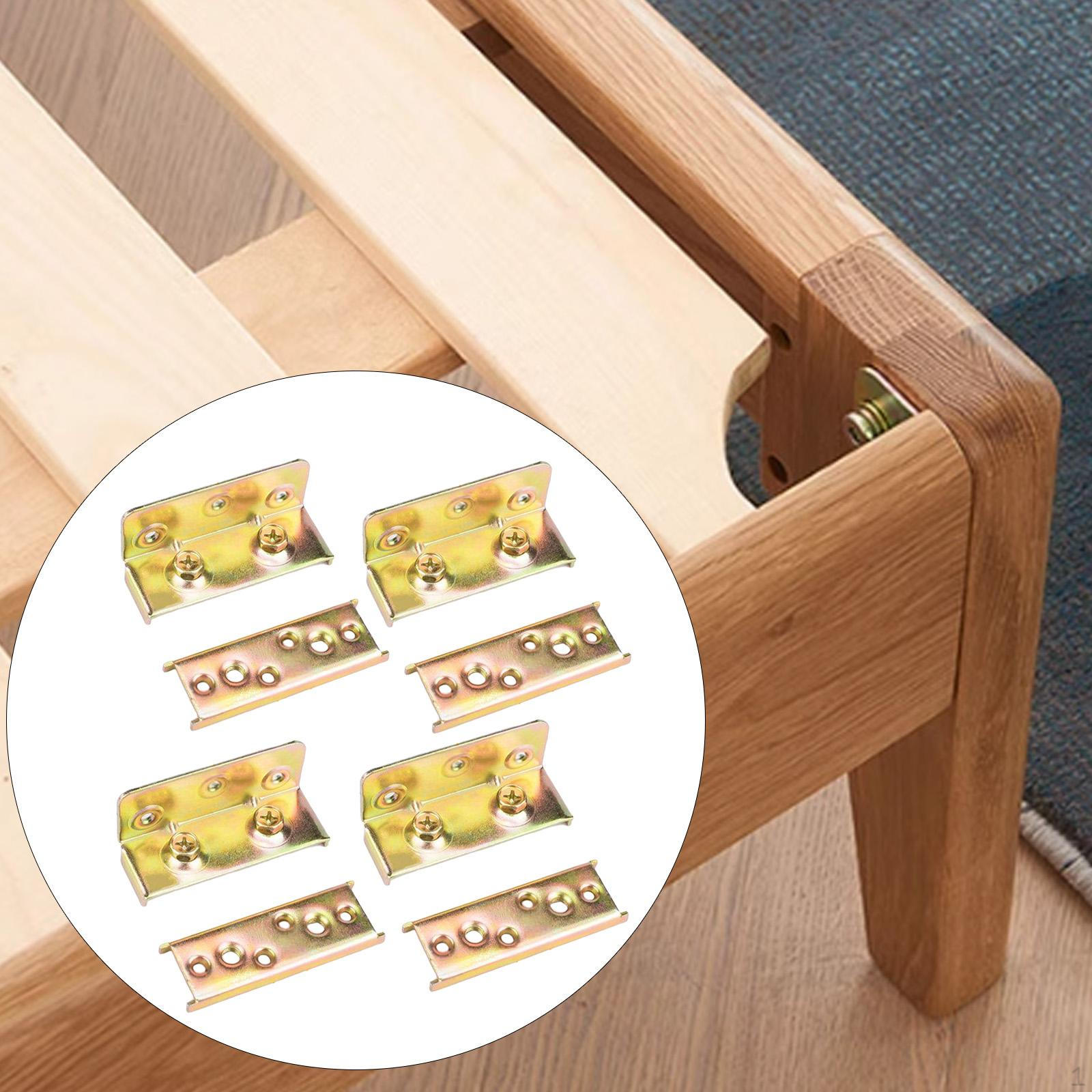

4 штуки Кронштейны для кроватных бортиков Соединительная фурнитура Мебельная фурнитура Соединитель для деревянного каркаса 4 Inch 1.2mm Thick