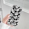 Custodia per telefono in silicone morbido con texture zebrata di mucca dalmata bianca e nera per iphone 14 13 12 11 Pro Mini XS MAX 8 7 6 Plus X XS XR