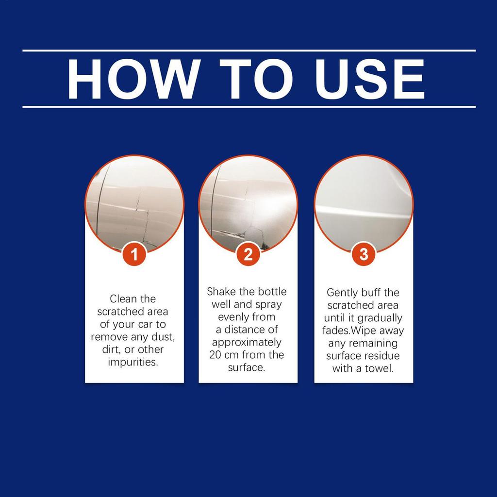 Car Scratch Repair Spray 60ml High Protection Polishs Agent Paint Scratch Remover Polishing Spray For Automotive Paint Vehicles