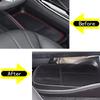 ABS Black For Mercedes Benz EQE EQS Car Center Console Storage Box Telephone Tray Organizer Organizes Car Interior Accessories