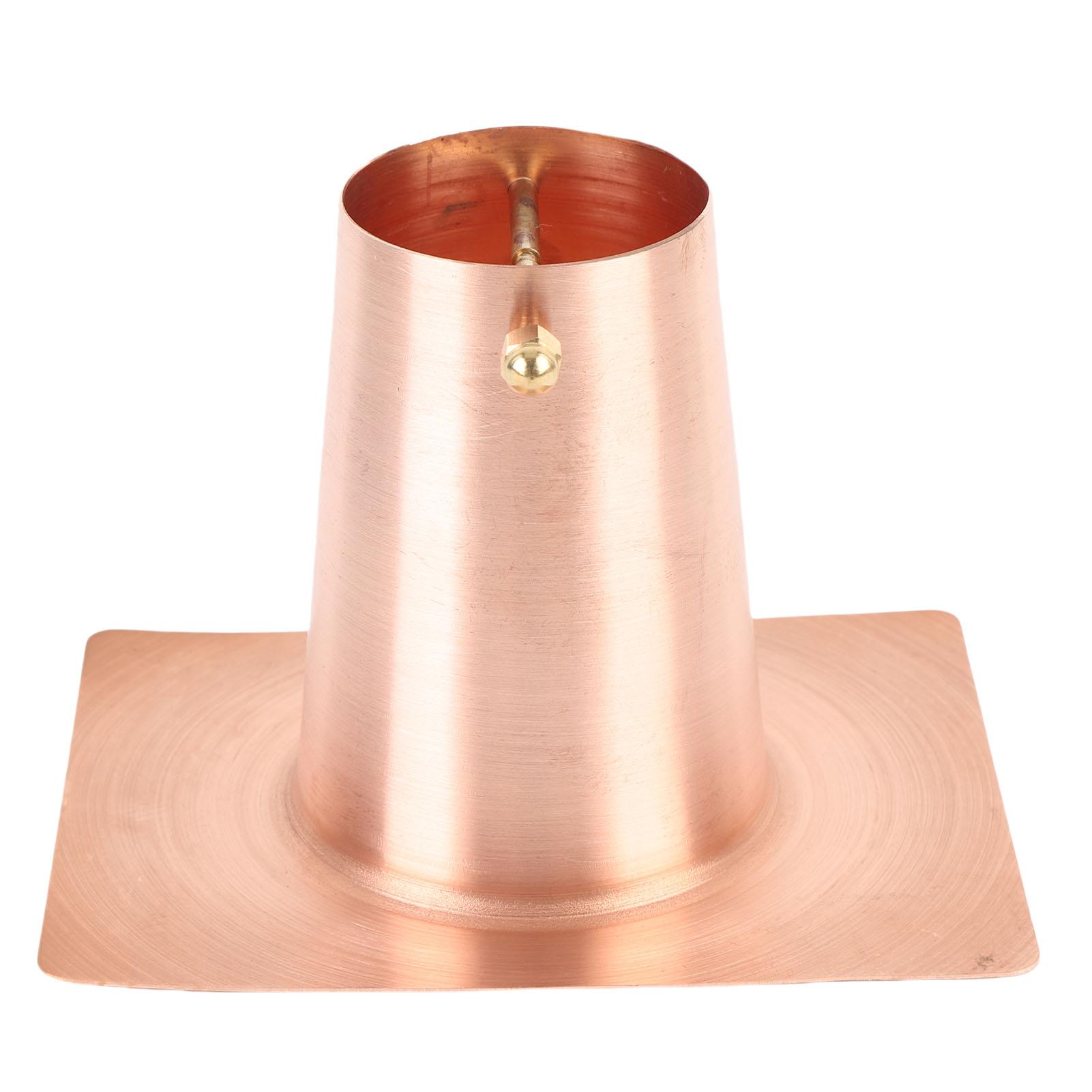 Металлический адаптер для водосточной цепи, адаптер для водосточной цепи, для установки на наружные желоба, водосточная труба, чистая медь