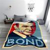 Black Suit Bond Style Blanket for All Seasons Blanket Lunch Break Throw Gift