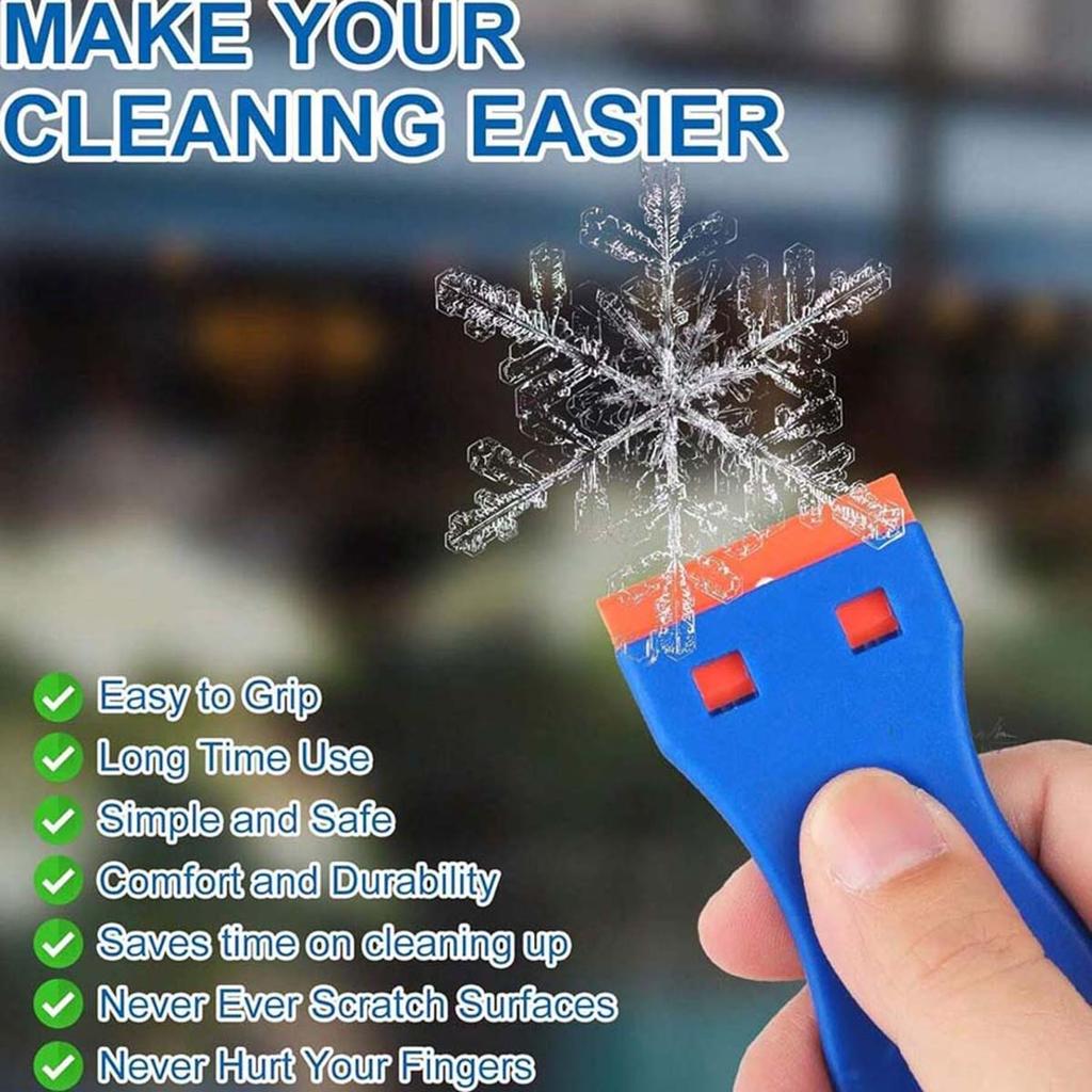 Răzuitor cu lame din plastic, Răzuitor de curățare pentru podea, aragaz, răzuire etichete și decalcomanii, autocolant pe geamul ferestrei mașinii