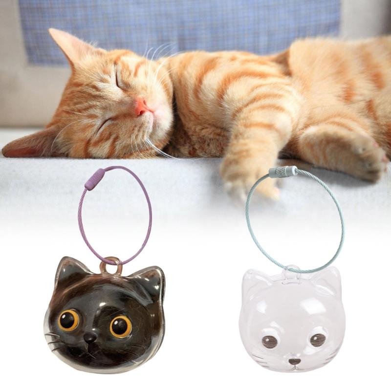 Cats Furs Storage Keychain,Pet Hair Keepsakes Keyring Cats Hair Storage Box Pendants Charm Memorial Collection Keychain