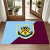 Burnley Football Design Crystal Velvet Rug Soft Decorative Mat for Bedroom Entrance