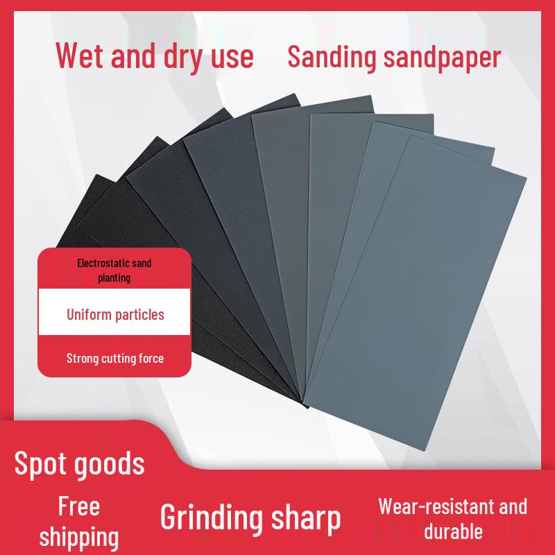 Wet and Dry Sanding Sheets Set for Car Paint, Woodworking, and Walls