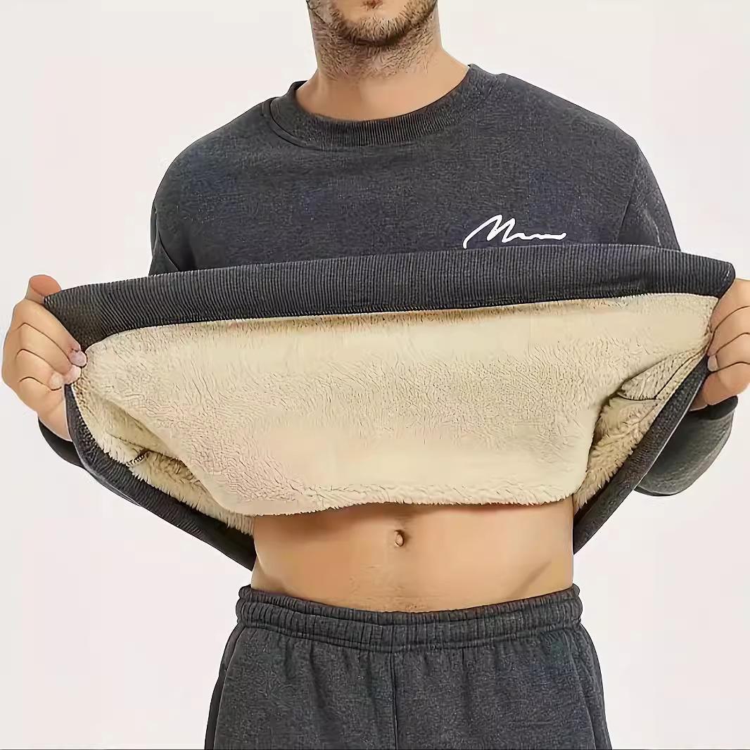 

Американский стиль 2024 осень мужская свободная толстовка с длинными рукавами и круглым вырезом с принтом XXXL темно-серого