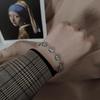 Korean Retro Figure Bracelet for Women: Trendy, Versatile, and Simple Hip Hop Accessory for Students.