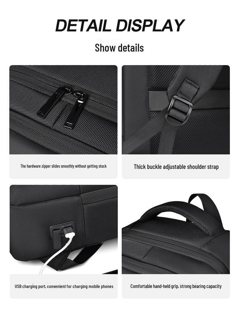 Men's and Women's Fashion Waterproof Commuter Backpack - High Capacity, Suitable for Business and Travel