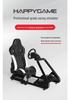 Zhongyao Racing Simulator Seat with Steering Wheel, Display, and Pedal Mounts