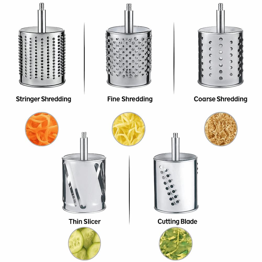 Rotační struhadlo Mletí arašídů s 5 vyměnitelnými čepelemi Kráječ sýra Pro kuchyňské použití